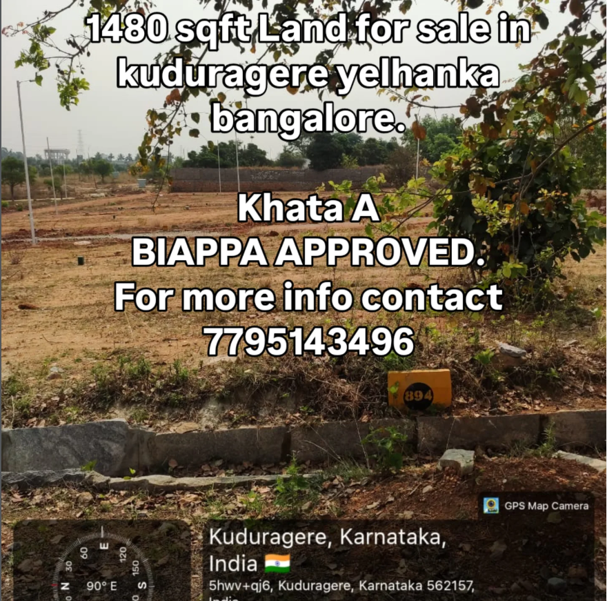 Land for sale , Kuduragera Yelhanka, Banglore